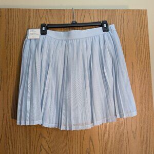 NWT Calia High Rise Pleated Skort, Light Blue, Large